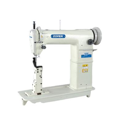 China Garment Shop ZY810 Zoyer Single Needle Gold Post-Bed Wheel Sewing Machine For Leather And Shoes for sale