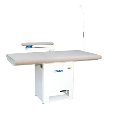 China GARMENT FACTORY ZY-YTP-B4 150*80 SINGLE ARM IRON TABLE NO SUCTION IRONING TABLE for sale