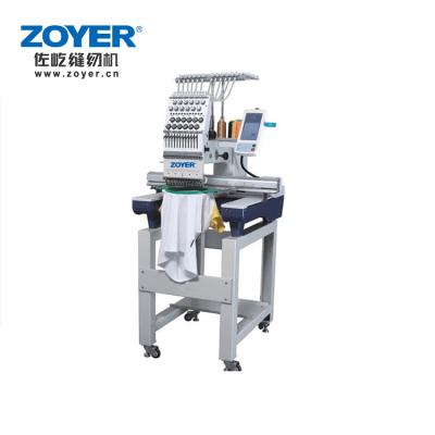 China Garment Shops ZY-EM1201 High Speed ​​Computer Touch Screen 12 Head Single Needle Embroidery Sewing Machine for sale