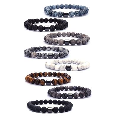 China 2021 HOT Trendy natural gemstone bracelets men women jewelry de mujeres de pulsera healing bead stone bracelets for sale