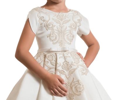 China Breathable Long Children's Birthday Dress Breathable Performance Piano Dress Girls' Pompous Princess Dress for sale