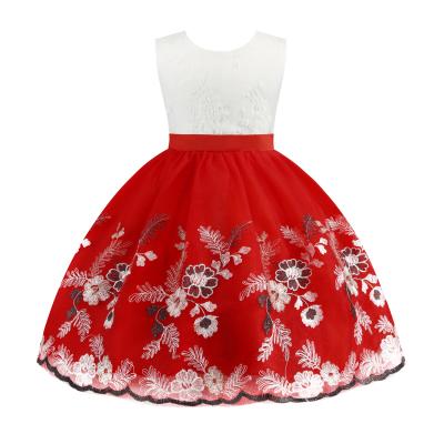 China 2021 New Anti-wrinkle Pattern Sequin Bow Dresses Children Christmas Performance Birthday Dress 0 To 9 Years Old for sale