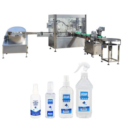 China WB-PX4 food spray bottle filling machine high quality liquid capping bottling line price for sale