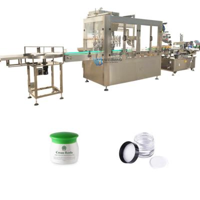 China WB-J8 Automatic Food Face Wash Machine Face Cream Liquid Filler Moisturizing Capping Filling Machine for sale