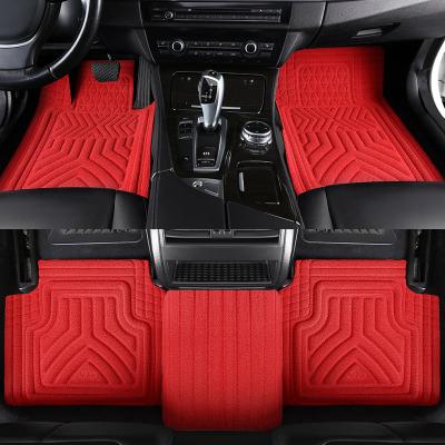 China Hot Selling Anti Jump Fabric Car Mat 5d 7d Luxury Wholesale Customized Car Floor Mats for sale