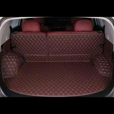 China Luxury Custom Leather Trunk Floor Mat Full Coverage Trunk Car Trunk Mat Waterproof Mat for sale