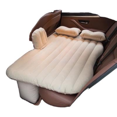 China Brief & Hot Selling Single Color Waterproof Inflatable Car Mattress Durable Car Air Bed for sale