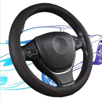 China Sports Wholesale Accessories Car Universal Genuine Leather Steering Wheel Covers for sale