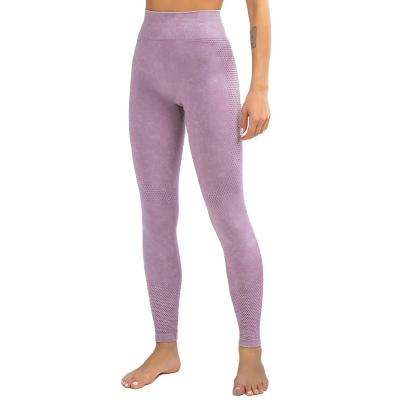 China Tummy Control Women's Seamless Breathable Fitness Yoga Pants Workout Gym Leggings for sale