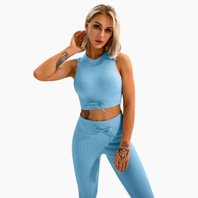 China Factory direct sales breathable yoga set good texture sportswear women yoga fitness training wear for sale