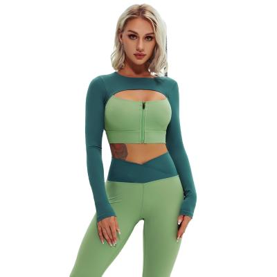 China 2022 New Fashional Breathable Commercial Sports Wear 2 Pieces Breathable Yoga Set Fitness Gym for sale