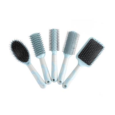 China Wholesale New Design Silver Ion Detangling Paddle Paddle Vented Round Silver Hair Brush Home Salon Wholesale New for Home Salone for sale