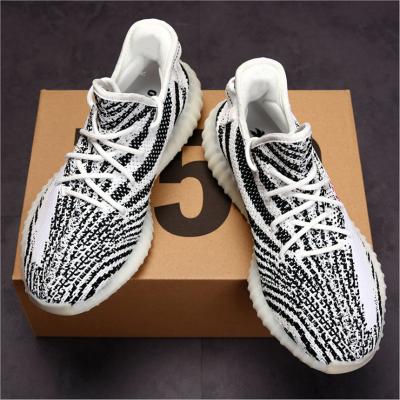 China 2022 durable best quality fashion branded Yeezy unisex shoes 350 reflective zebra original custom made sneakers men for sale