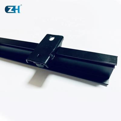 China ZHsmart Traditional Manual Single Top Track Bracket Aluminum Curtain House Accessories For 08 Curved Rail for sale