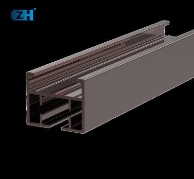 China ZHsmart Modern Aluminum Curtain Accessories Jialisi Motorized Soft Track For 75 Curtain Motor Black for sale