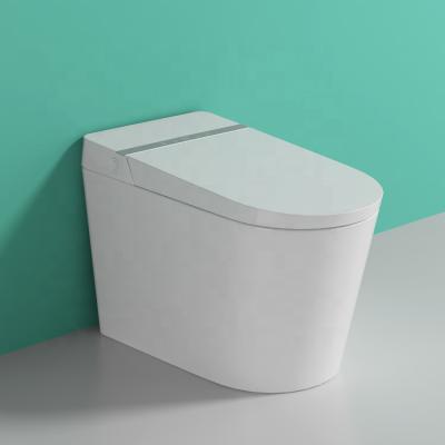 China High Quality Slim Automatic Smart Toilet Slim Toilet Floor Double-flow Plasma Smart WC 110V for sale