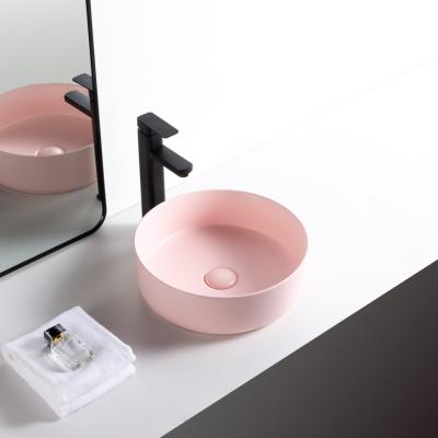 China Modern Round Sink Modern Bathroom Countertop Wash Basin Above Counter Sink for sale