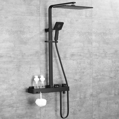 China Modern Bathroom Luxury Hide Shower Set Rainfall Wall Mount Shower Wall Shower Set for sale