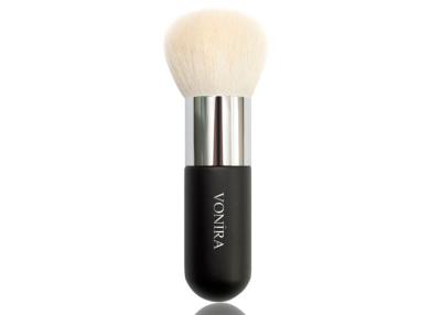 China Ultra Soft ZGF Goat Hair Makeup Brush Black Wood Short  Handle Face Powder Brush for sale