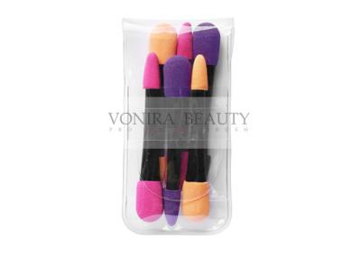 China 6 Pcs Dual End Makeup Puff Sponge For Eye Shadow , Latex Free Sponge for sale