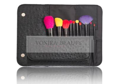 China Colorful Mini Makeup Brush Travel Set Magnetic Case / Synthetic Eyeshadow Brush for sale