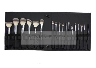 China Premium Vegan Taklon Hair Travel Makeup Brush Set 18PCS With Book Case for sale