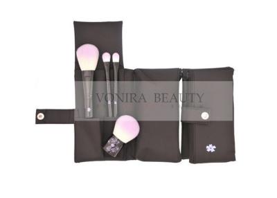 China De meisjesachtige 4PCS-Borstel Vastgesteld Purper Haar van de Reismake-up voor Dagelijkse Blikken Te koop