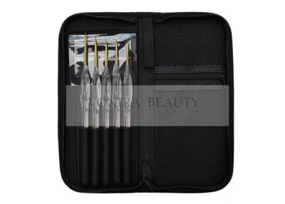 China 5pcs Acrylic Nail Brush Drawing Pen Design Nail Art Tools With Brush Case for sale