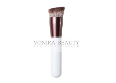 China Handmade Slant Contour Foundation Brush Antibacterial Vegan Hair Brush for sale