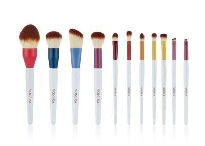 China 11Pcs Handcrafted Nano Crystal Fiber Makeup Brush Set for sale