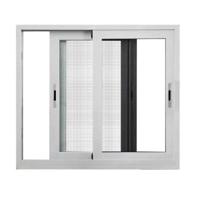 China Triple Slider Aluminium Frame Sliding Window With Mosquito Mesh for sale