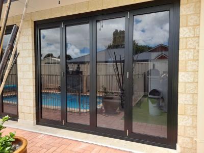 China Customized Architectural Folding Doors Aluminium 5 Years Warranty for sale