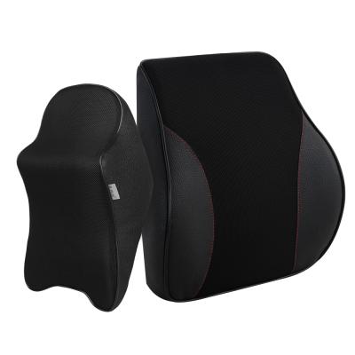 China Accessories Magnetic Upper Headrest Car Head Neck Pillow Lumbar Support Cushion Memory Foam Back Pillow Cushion for sale