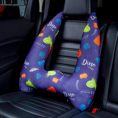 China High Quality Durable Car Cervical Sleep Neck Pillow Car Suede U Shape Head Pillow Protect Baby Sleep Seat Belt Pillow For Kids for sale