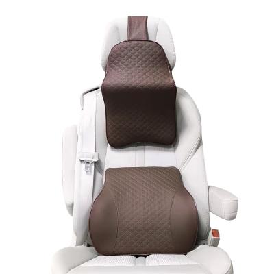 China Memory 2022 leather office chair PORTABLE customization design new foam back pillow cushion pillow car seat cushion lumbar support for sale