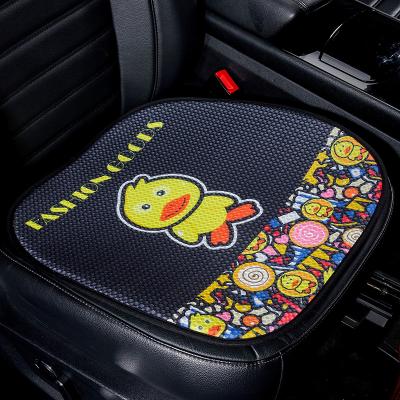 China Cartoon Four Seasons Car Seat Covers Eco-friendly Universal Cute Breathable Single Cushion Full Set 7 Pieces Protector Car Seat Vehicle for sale