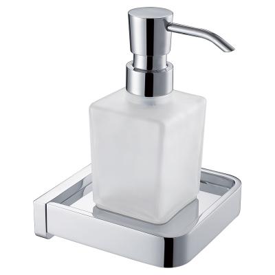 China Wall Mounted Brass Soap Foam Soap Dispenser Holder Bathroom Toilet Kitchen Kitchen Chrome Liquid Holder for sale