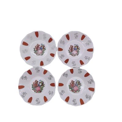 China Viable small irregular porcelain saucer for home and hotel ceramic tableware for sale