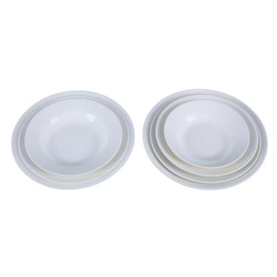 China Traditional Wholesale White Round Porcelain Ceramic Dinner Dish For Supply for sale