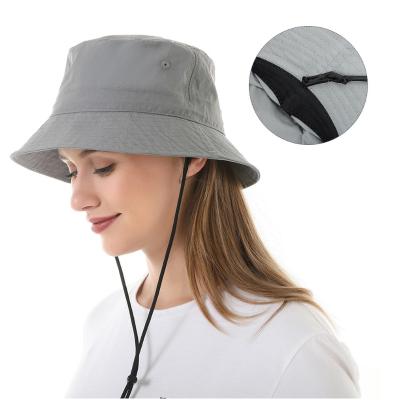 China Picture Summer Beach Sun Hat Bucket Hat White Foldable Nylon Bucket Hat For Women for sale