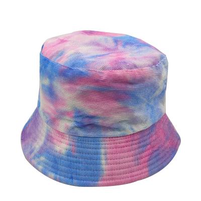 China High Quality Picture Bucket Hat Fall Bucket Hat Unisex Corduroy Tie Dye Bucket Hat for sale