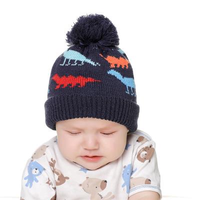 China COMMON Pom Pom Baby Hats Kids Winter Knitted Hat High Quality Knitted Hat for sale