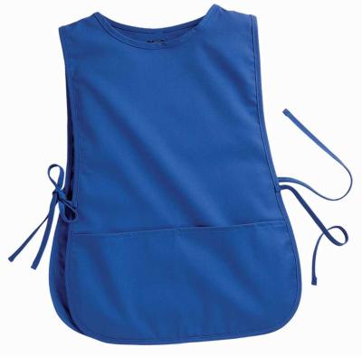 China High Quality Cheap Price Cobbler Apron Navy Cobbler Apron Polycotton Double Side Work Cleaning Apron With Pocket for sale