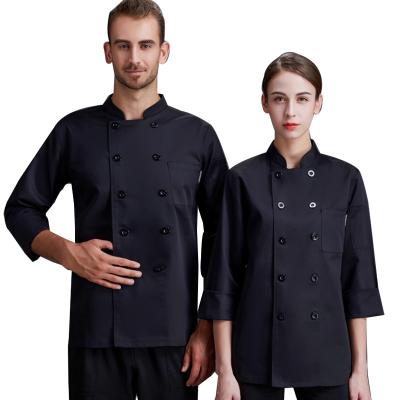 China Kitchen Wholesales Classic Chef Uniform Executive Chef Jacket Coat Long Sleeve for sale