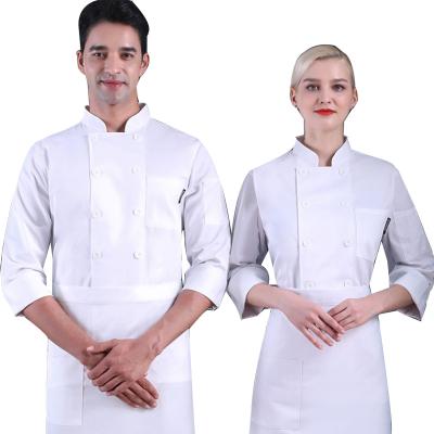 China Executive Chef Jackets Classic Kitchen Chef Uniform Chef Coat Restaurante and Bar Uniforms for sale