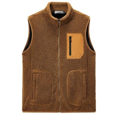 China Soft Windproof Anti-pilling Fleece Vest Wearproof For Warmth Mens Casual Outerwear Vest for sale