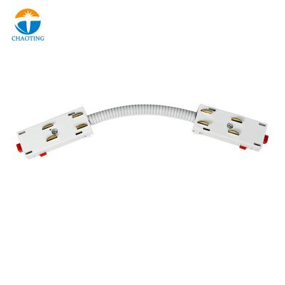 China Smart Head Modern Magnetic Connector Power Lamp Track Accessories LED Track Lighting System Accessory for sale