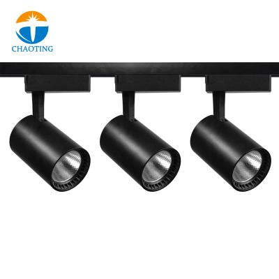 China Non-Insulated Power Supply 12W 20W 30W 40W Focus Lamp Retail Spot Light Fixtures Outdoor Mounted Spotlights Linear Track Light Rail COB LED Track Light for sale