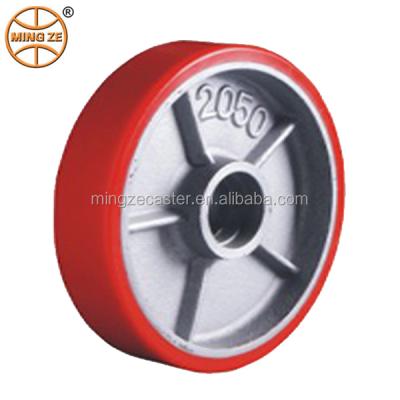 China Forklift Wheels Forklift Steering Wheels Cast Center PU for sale