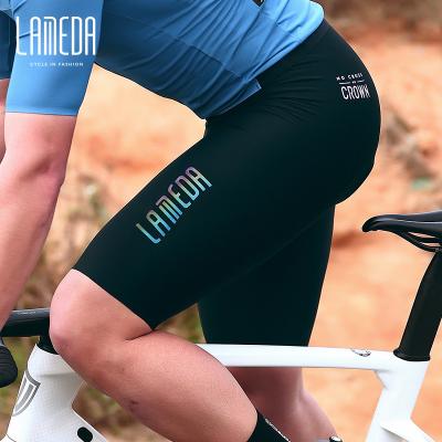 China LAMEDA Seamless Padded Reflective Custom Cycling Bibs Anti-UV Hot New Design Trends for sale